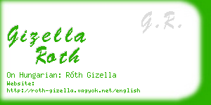 gizella roth business card